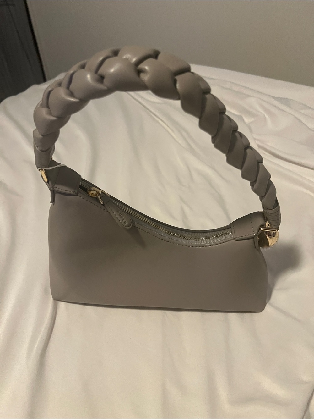 Aupen Nirvana Ash  Braided Handle  Shoulder Bag - Picture 7 of 8